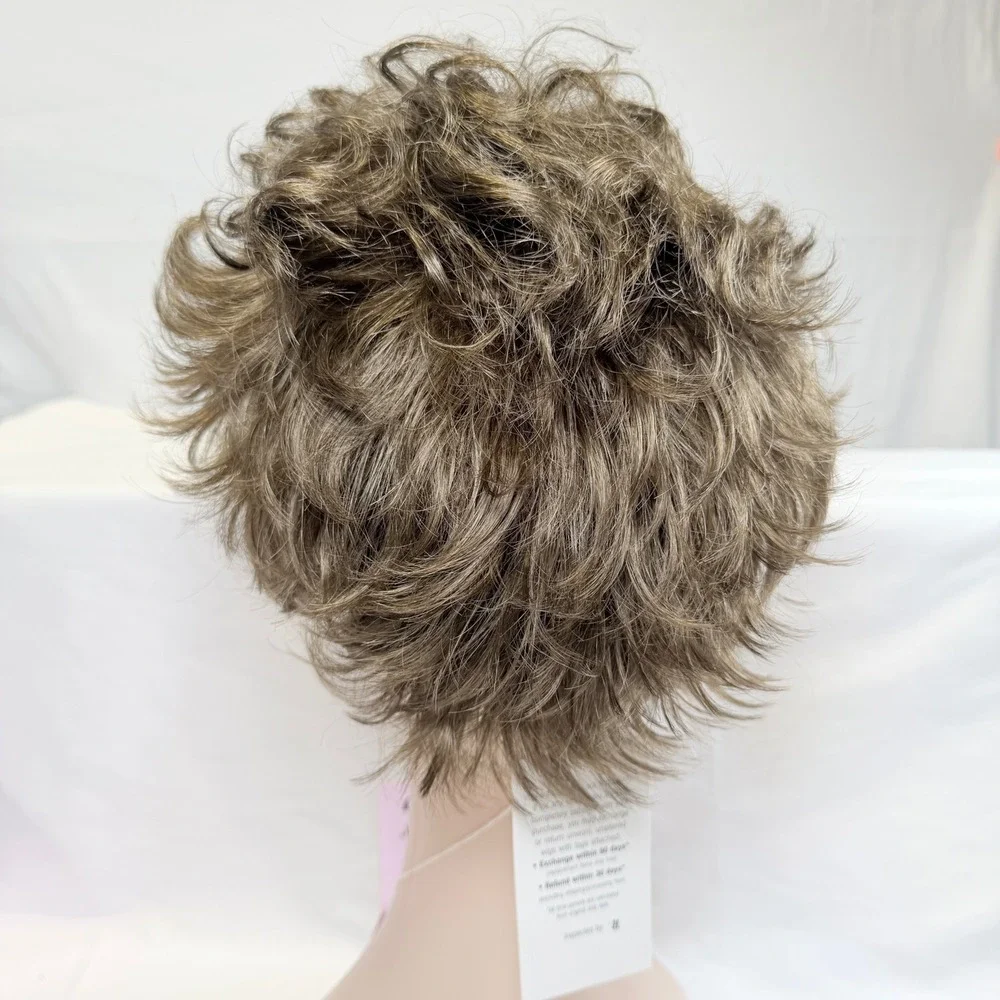 Paula Young Rockwood-A Wig Womens Average Size 10 Brown Short Layered Synthetic